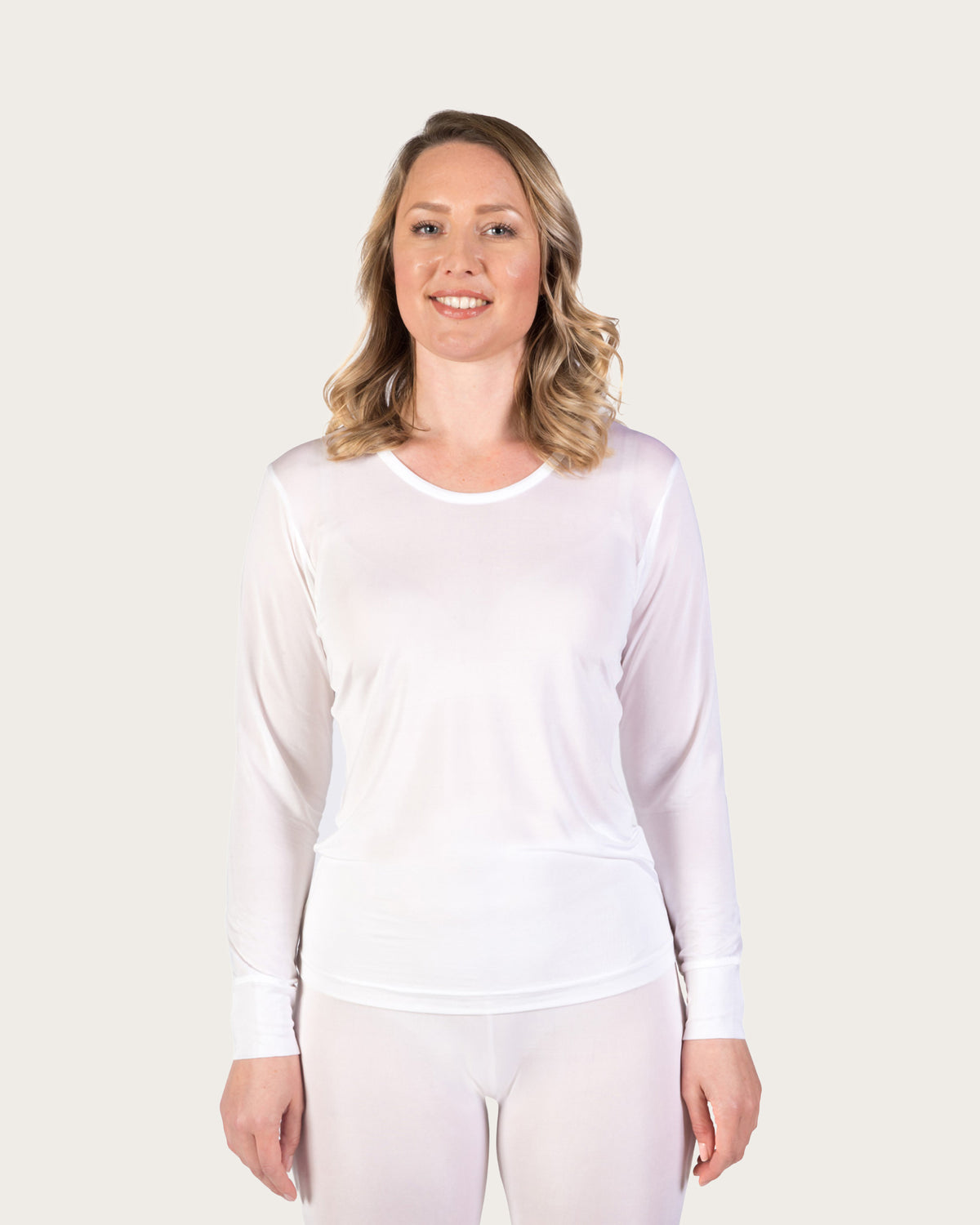Silk Long Underwear Top