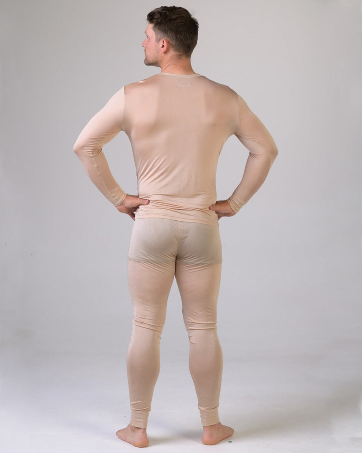 Man silk latte leggings