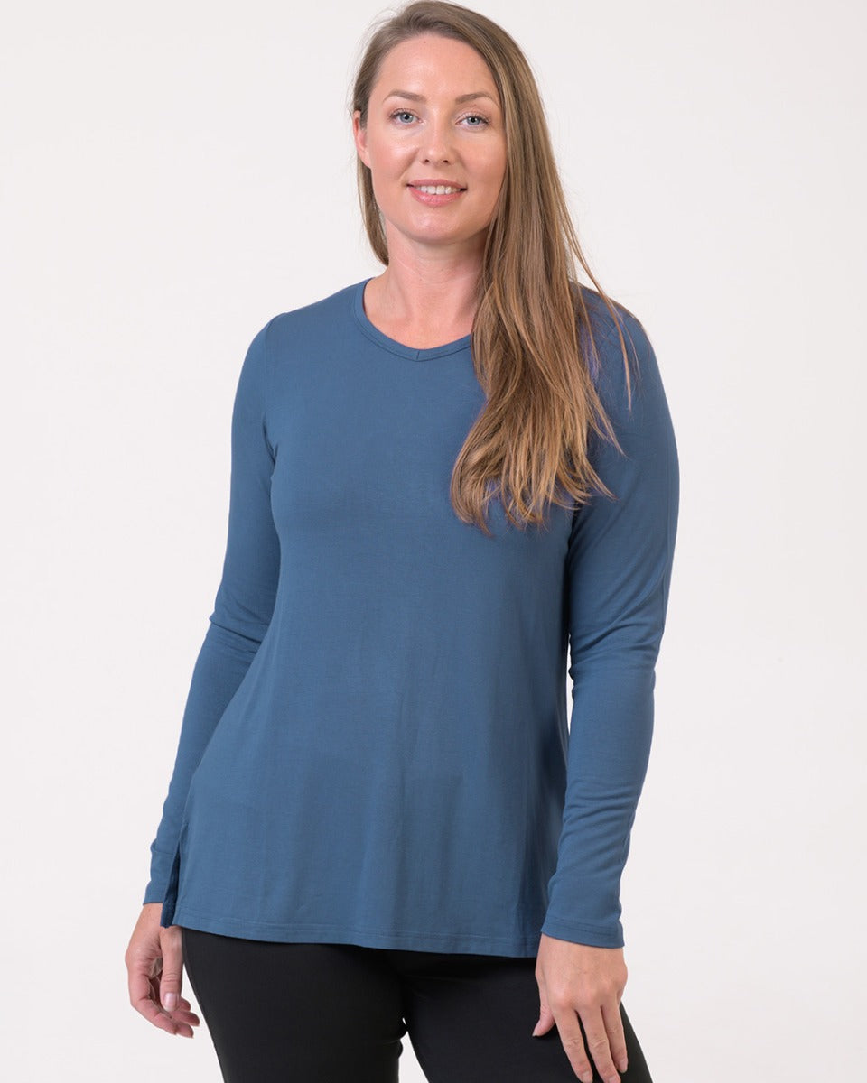 Bamboo Relaxed Fit Long Sleeve Top