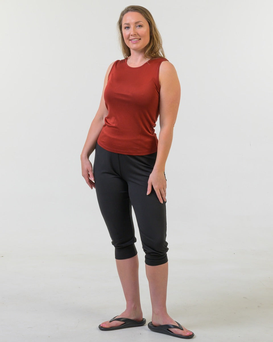 Bamboo Cropped Cuffed Leisure Pants