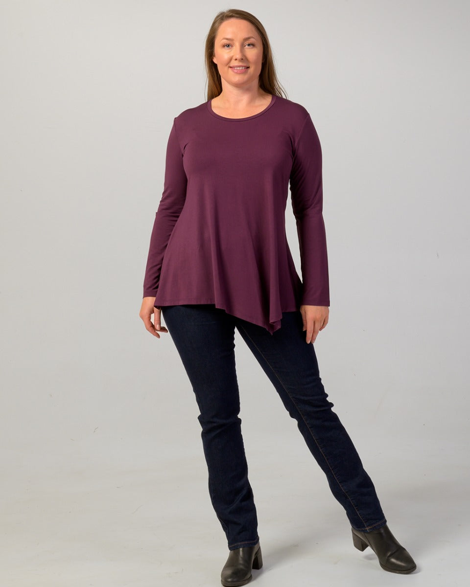 Bamboo Long Sleeve Swing Top