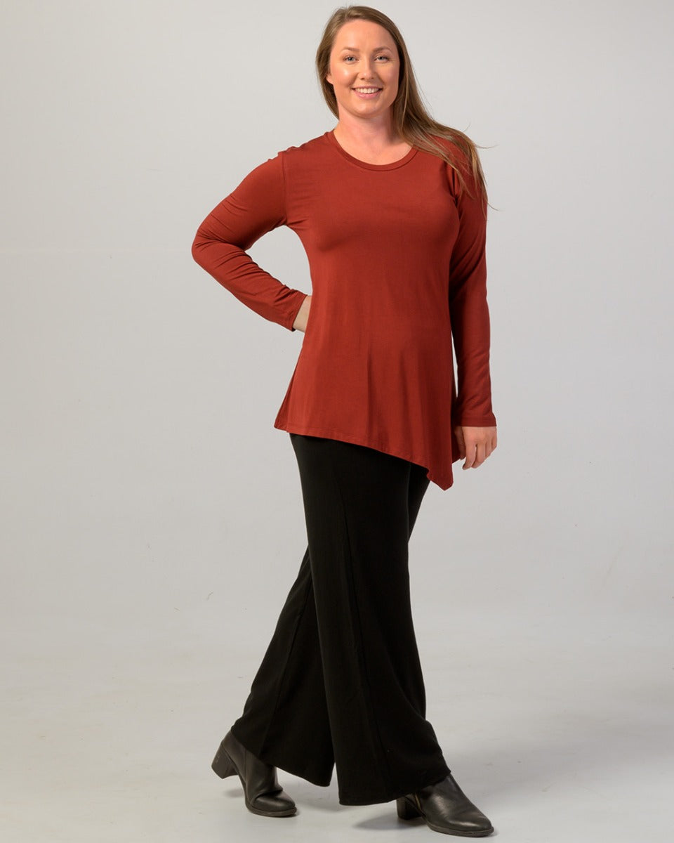 Bamboo Long Sleeve Swing Top