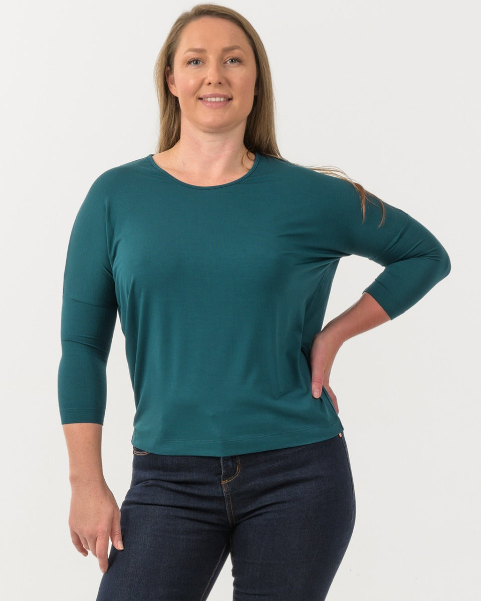 Bamboo Relaxed 3/4 Sleeve Top