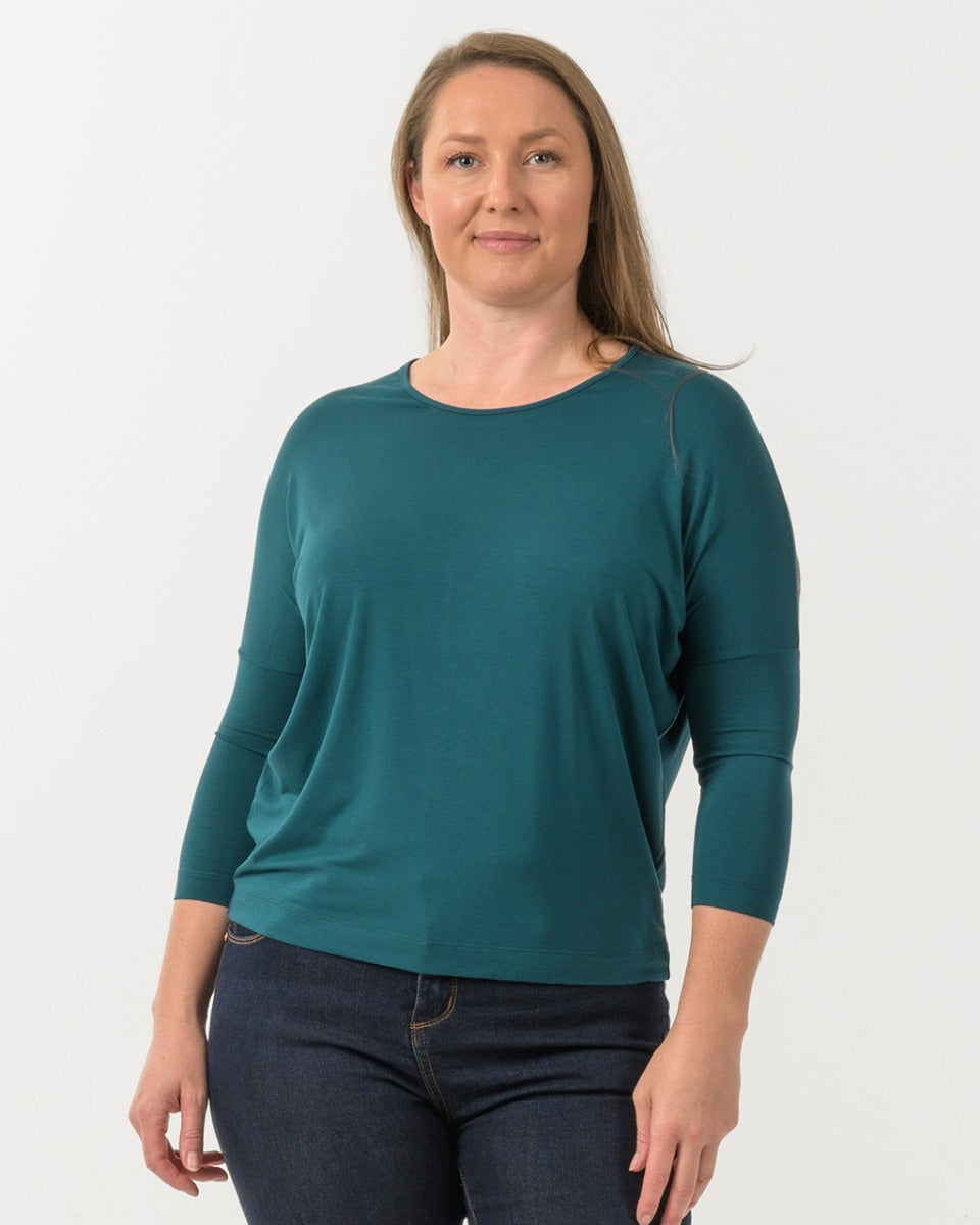 Bamboo Relaxed 3/4 Sleeve Top