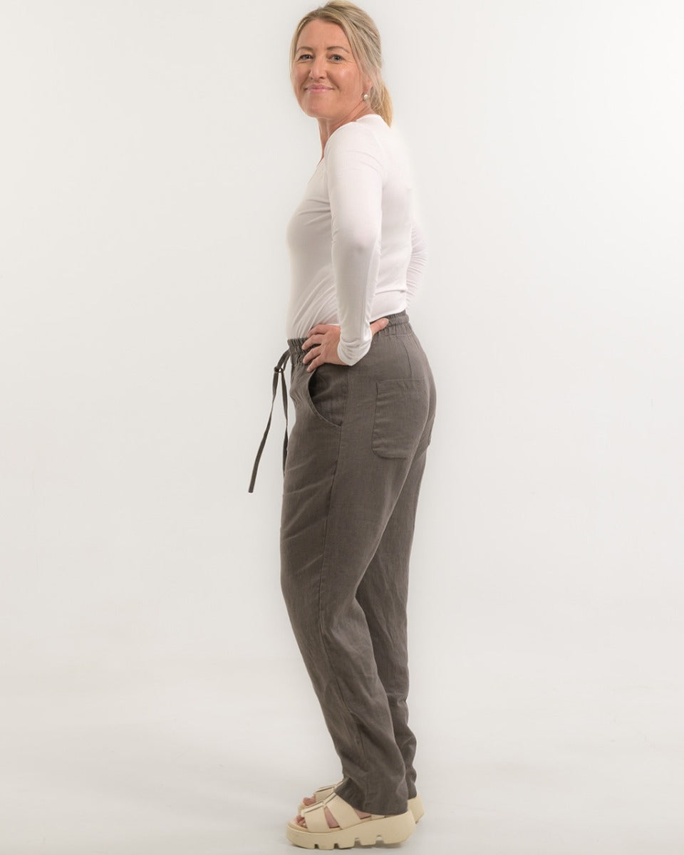 Hemp Drawstring Trousers