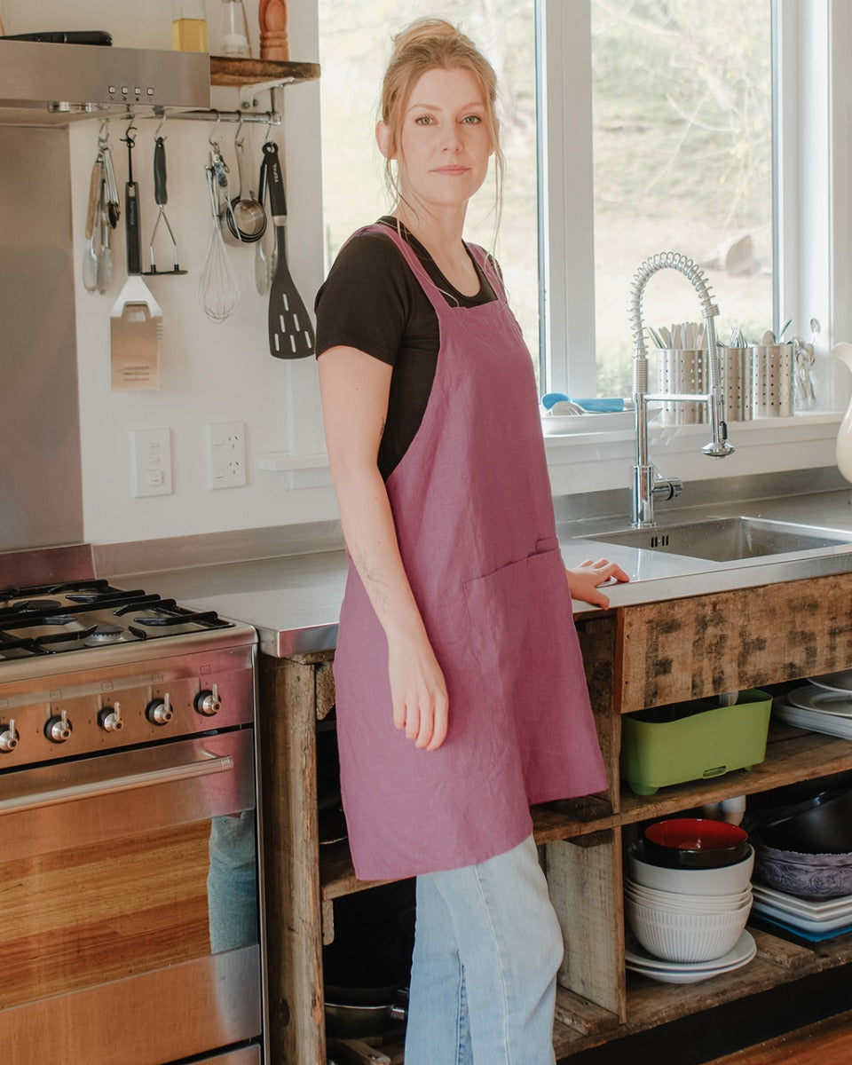 Hemp Cross-Back Apron