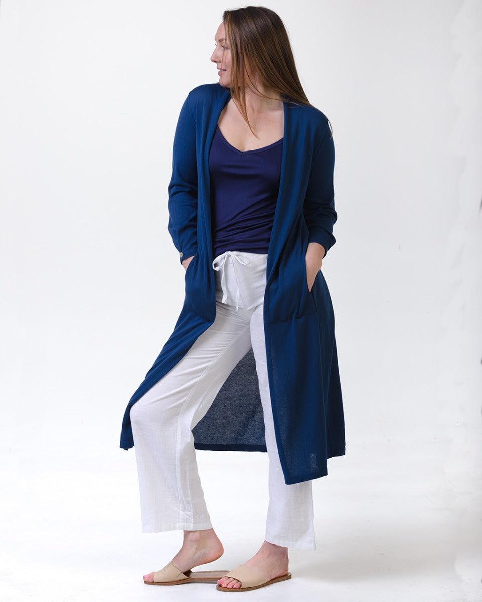 Organic Egyptian Cotton Longline Jacket