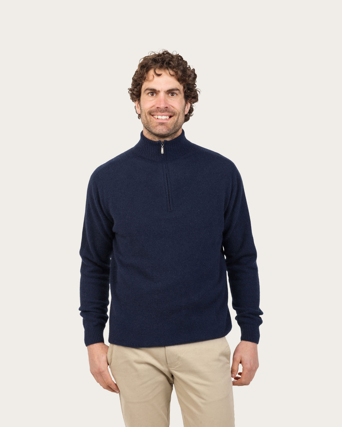 Possum Merino Half Zip Sweater