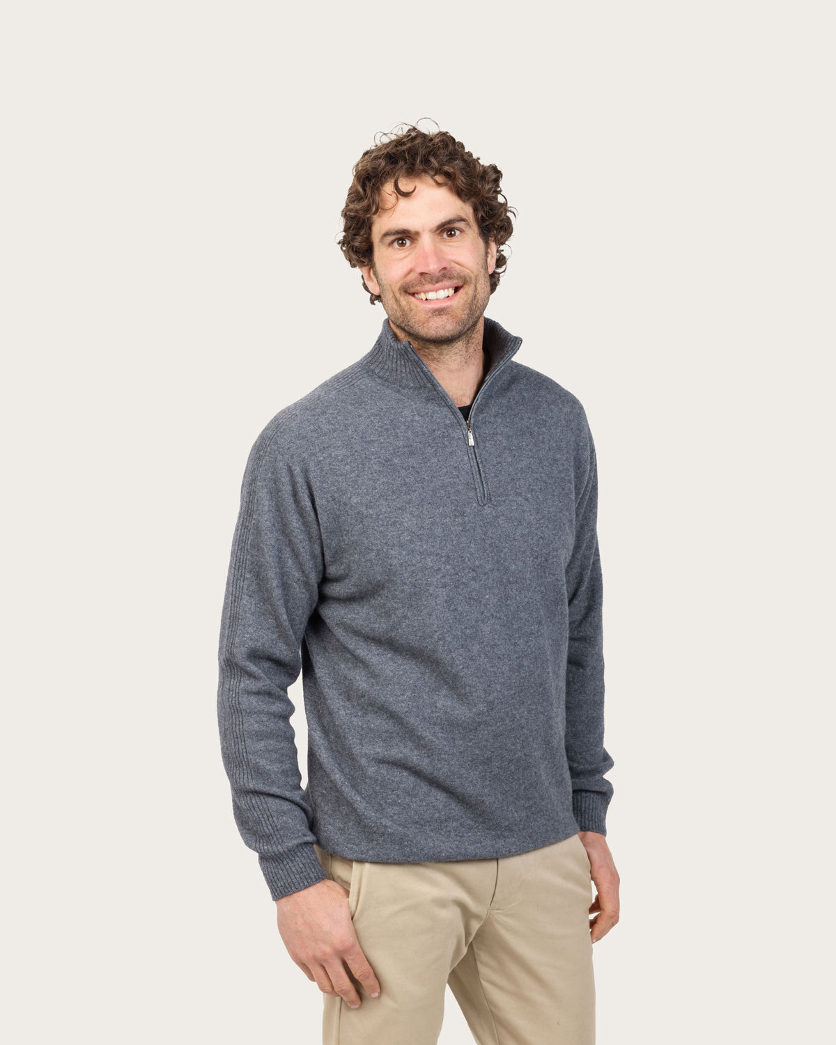 Possum Merino Half Zip Sweater