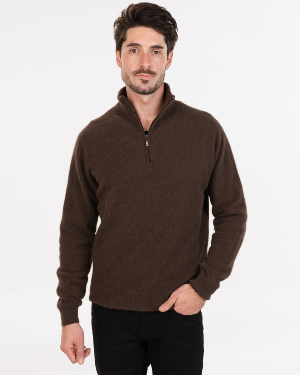 Possum Merino Half Zip Sweater