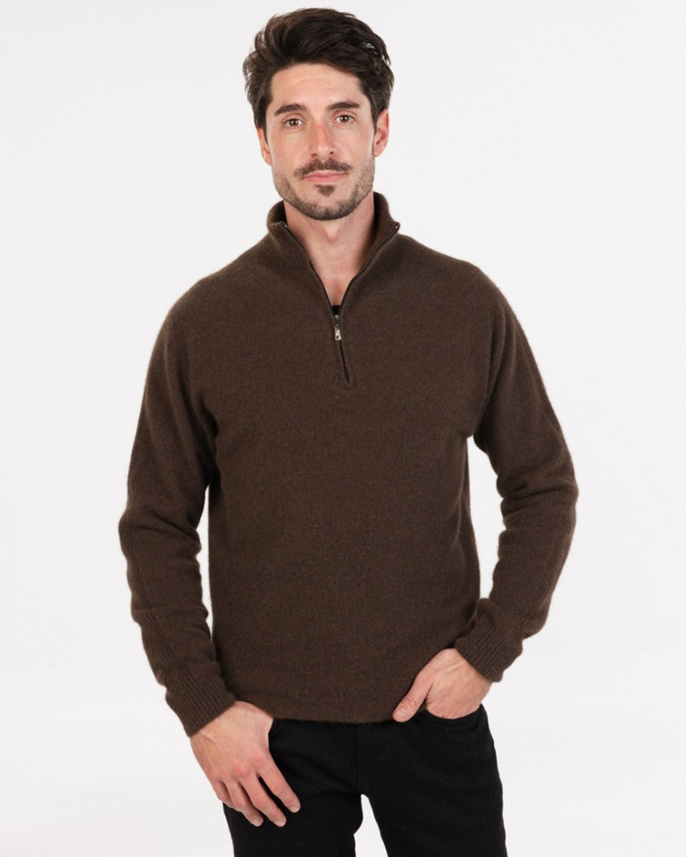 Possum Merino Half Zip Sweater