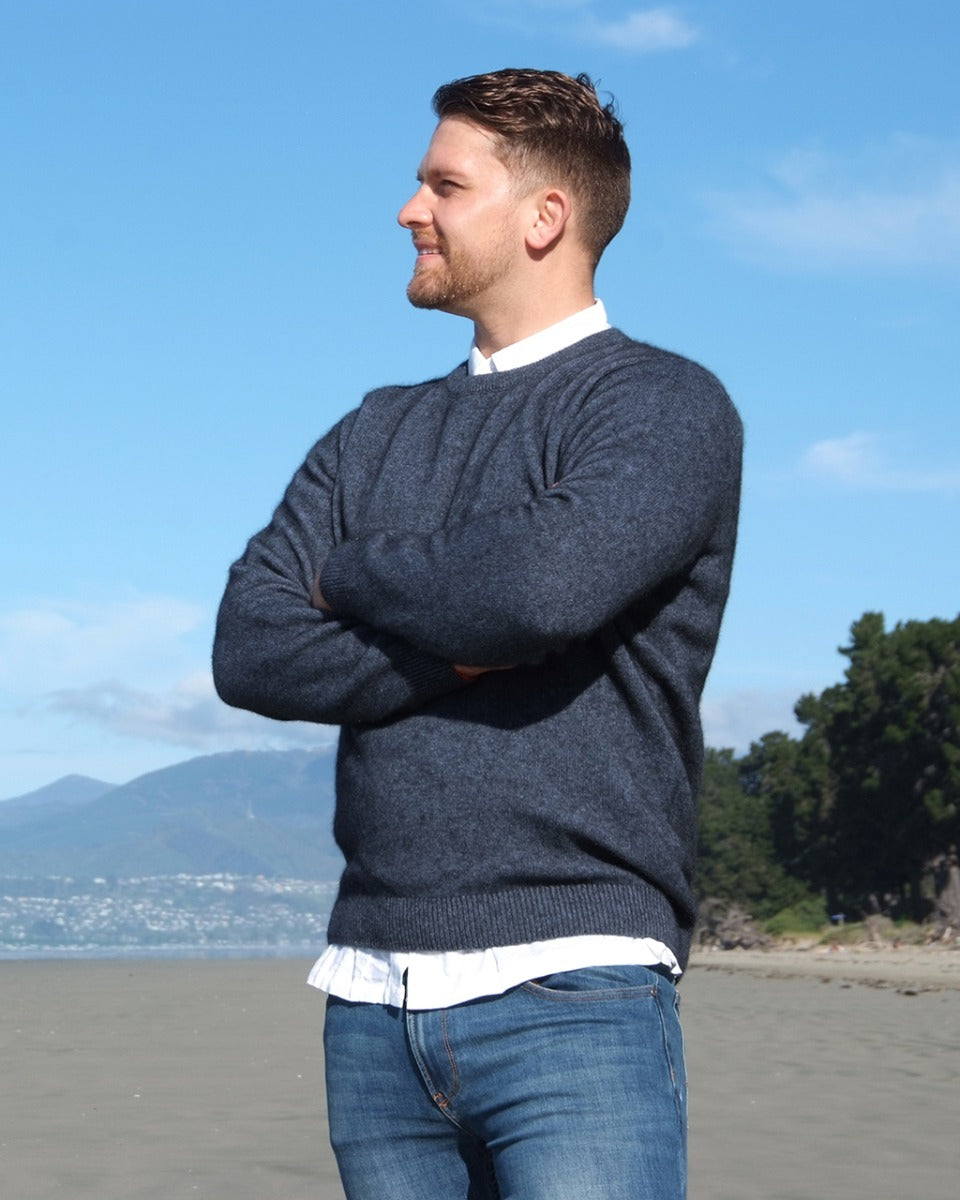 Possum Merino Cambridge Crew Sweater