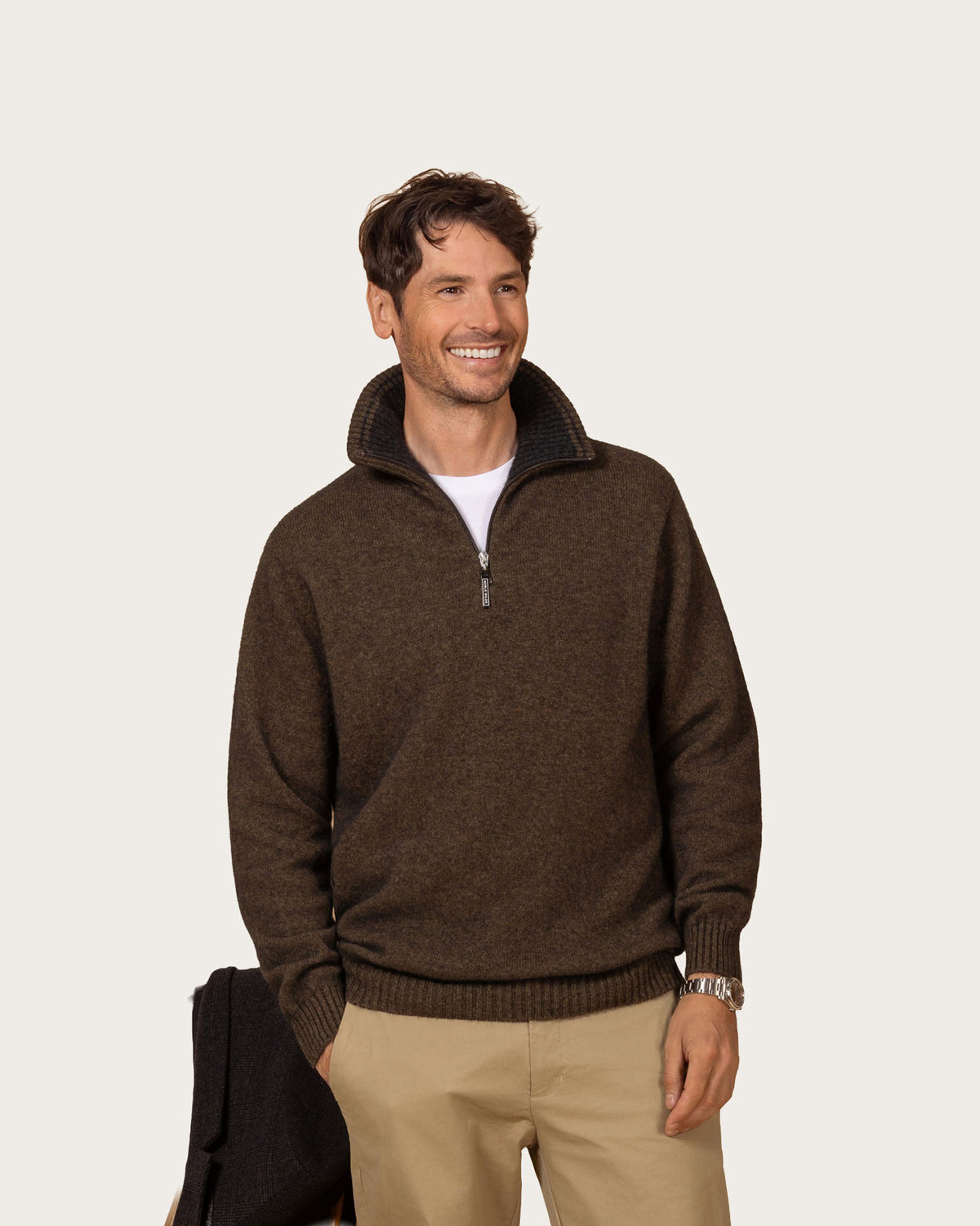 Possum Merino Kepler Zip Neck Sweater