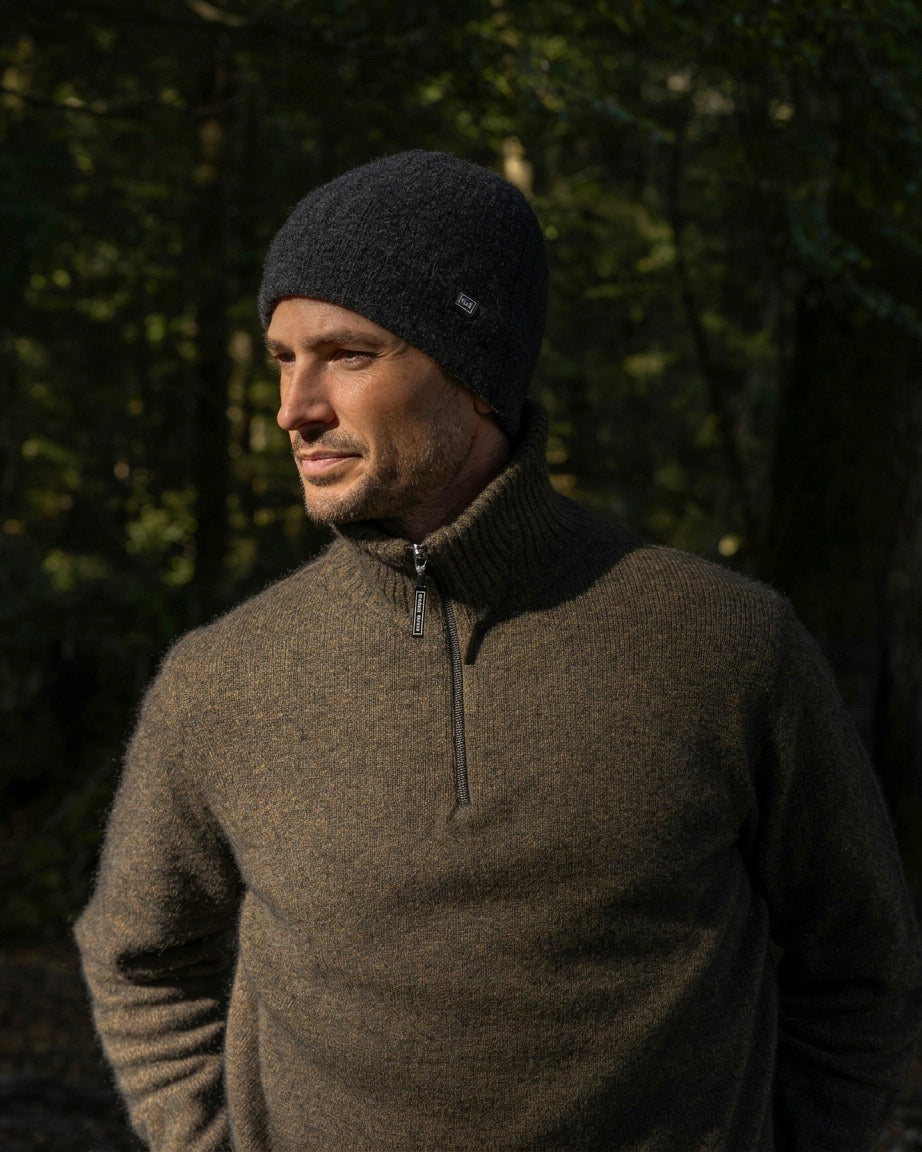 Possum Merino Kepler Zip Neck Sweater