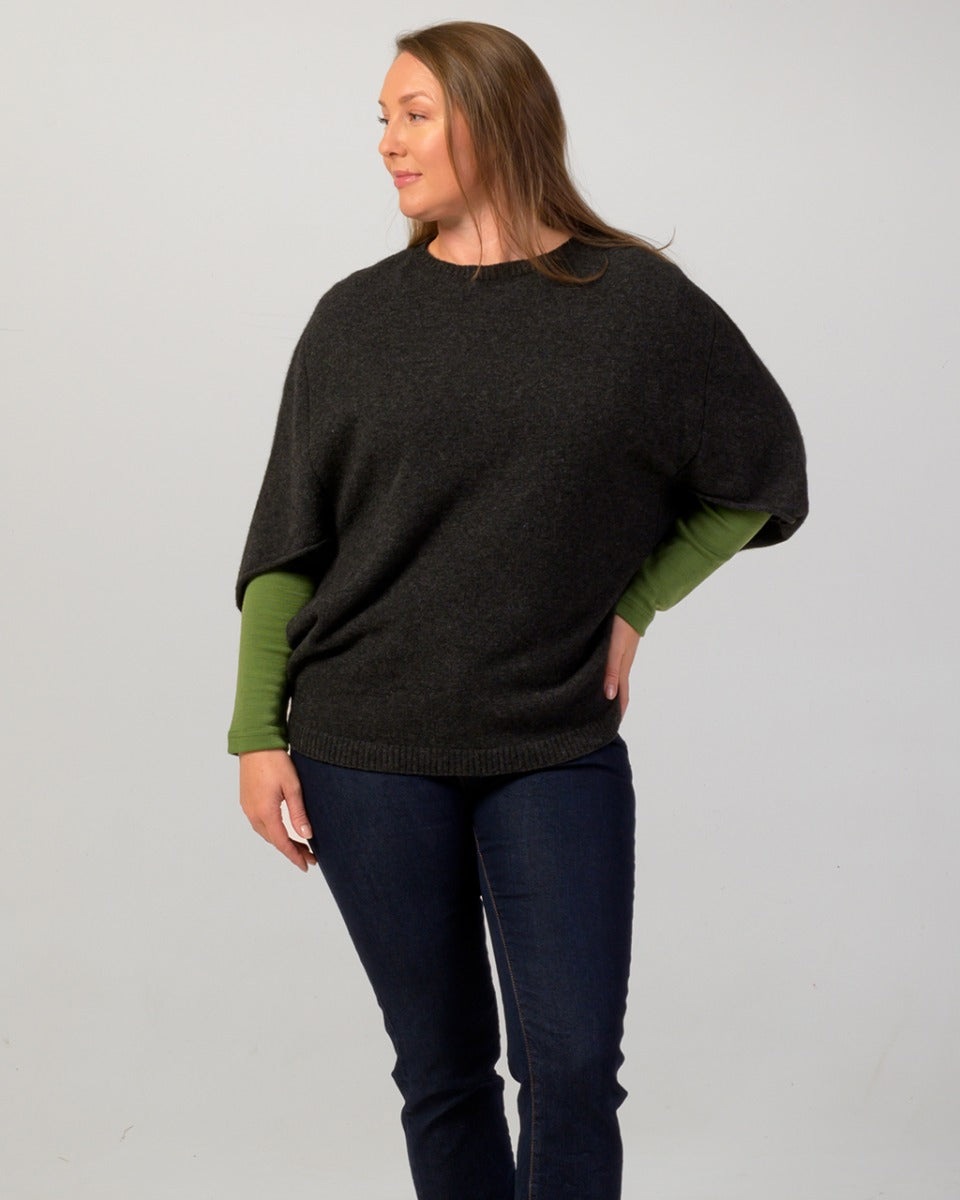 Possum Merino Cape Sweater