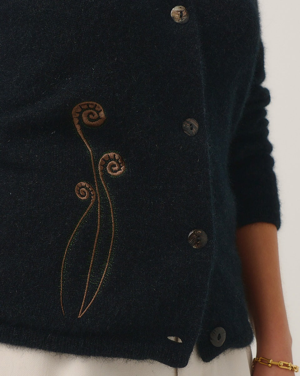 Possum Merino Frond Cardigan