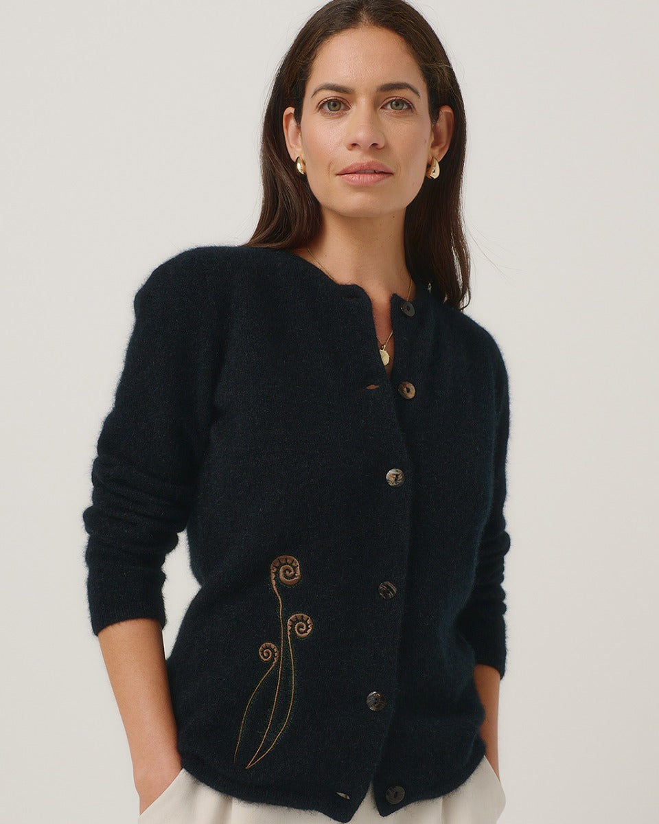 Possum Merino Frond Cardigan