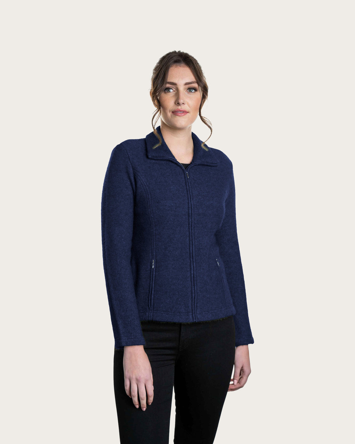 Possum Merino Front Lined Zip Jacket