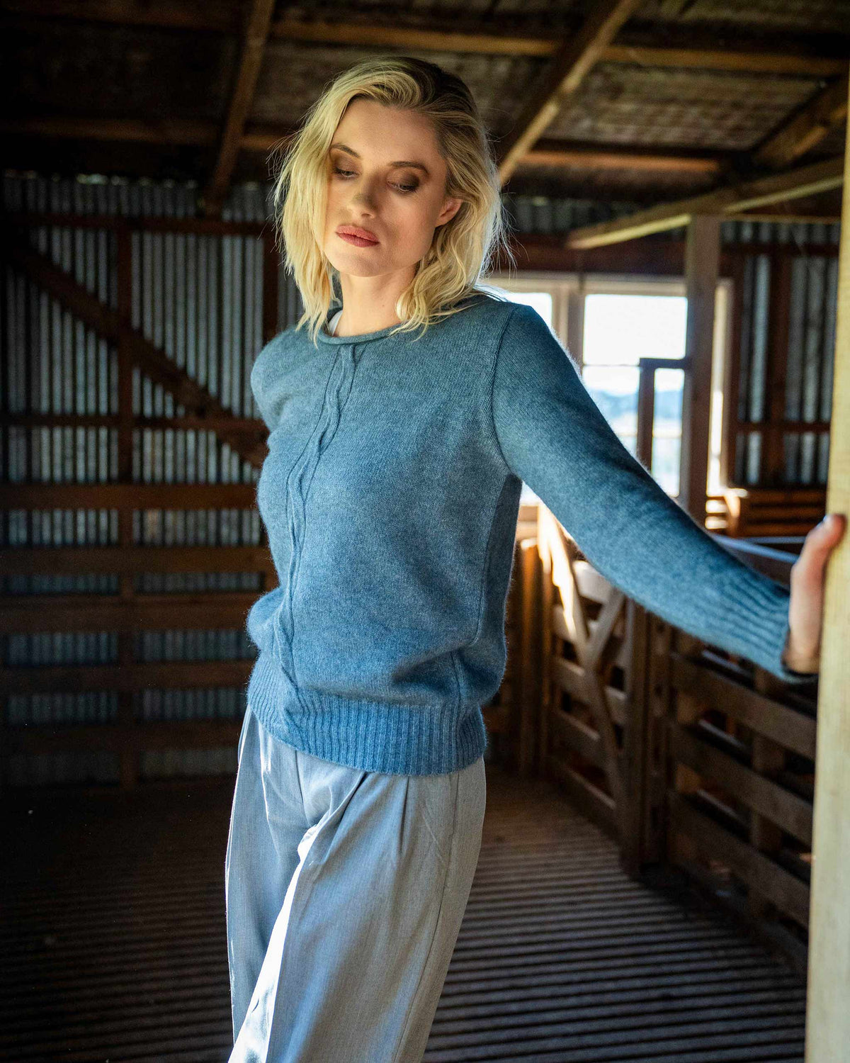 Possum Merino Cable Sweater