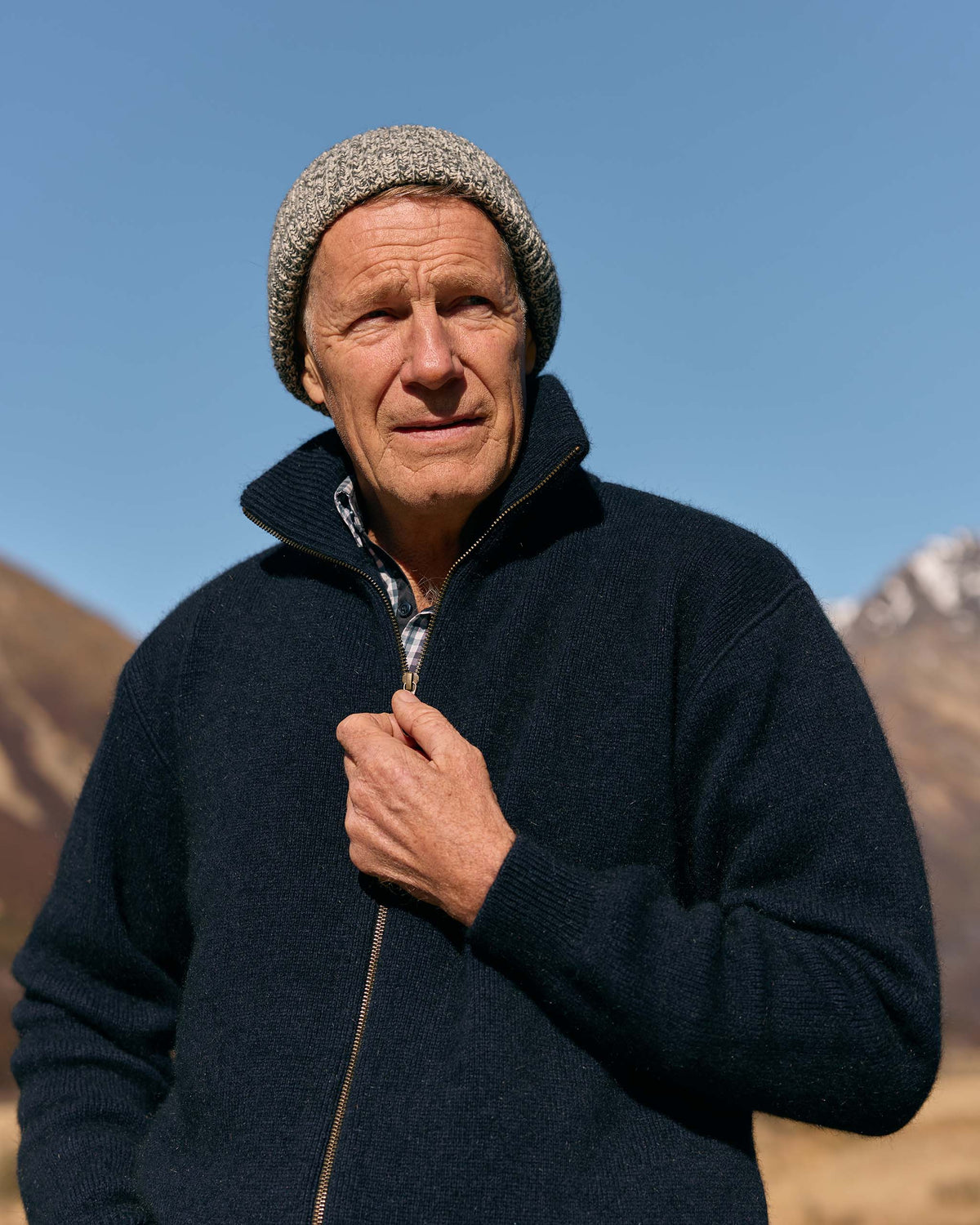 Possum Merino Double Layer Zip Through Jacket