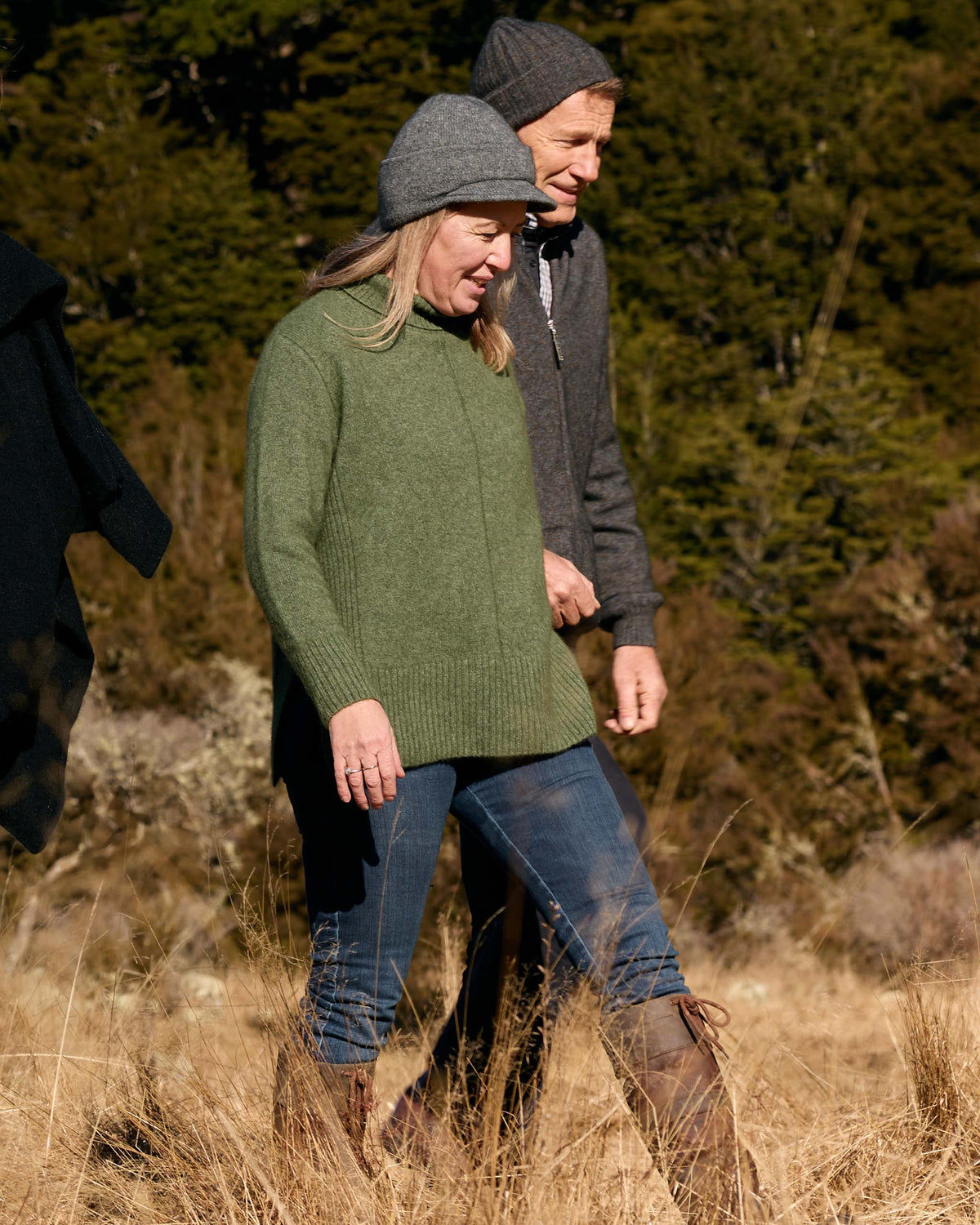 Possum Merino Roll Neck Rib Sweater