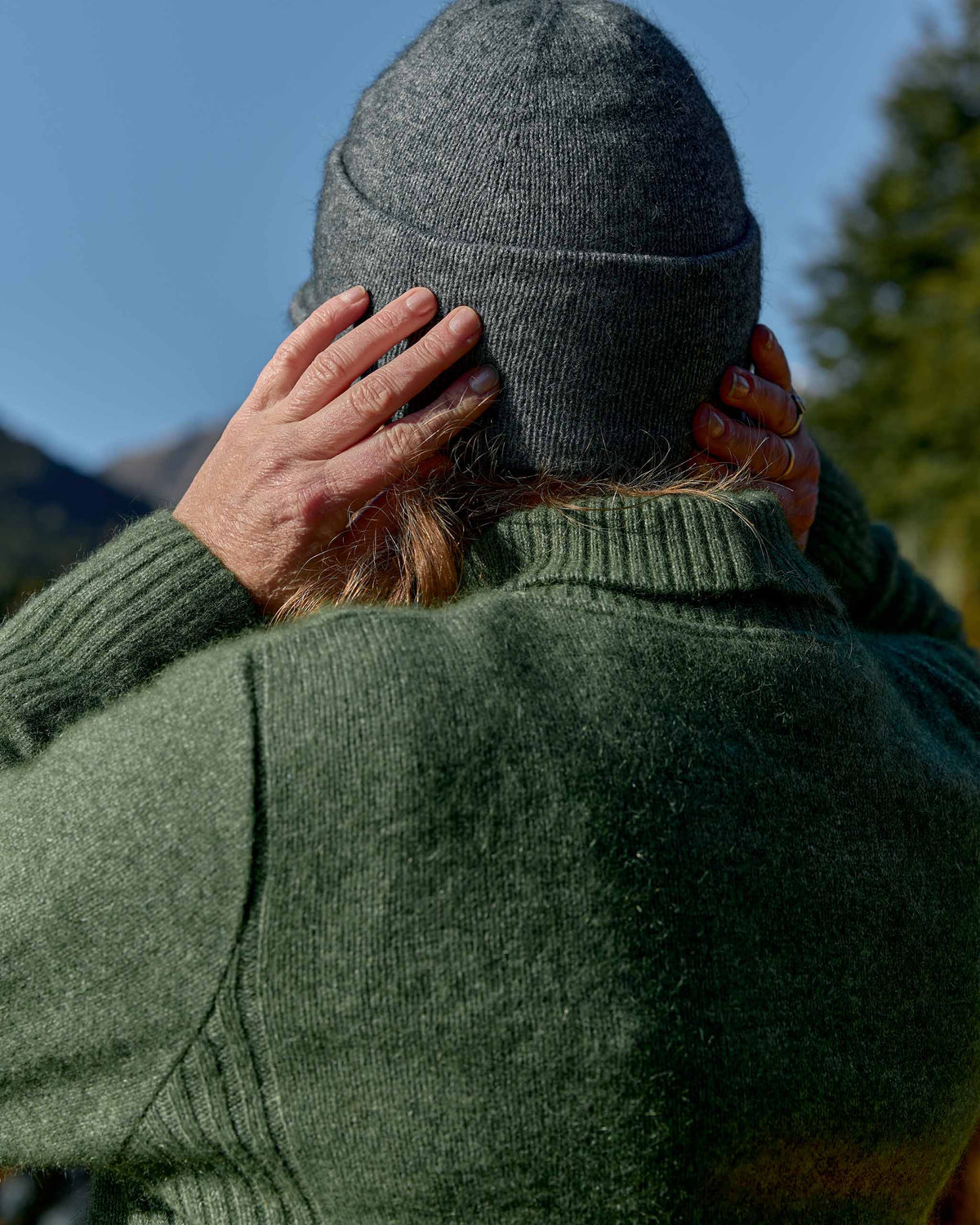 Possum Merino Roll Neck Rib Sweater