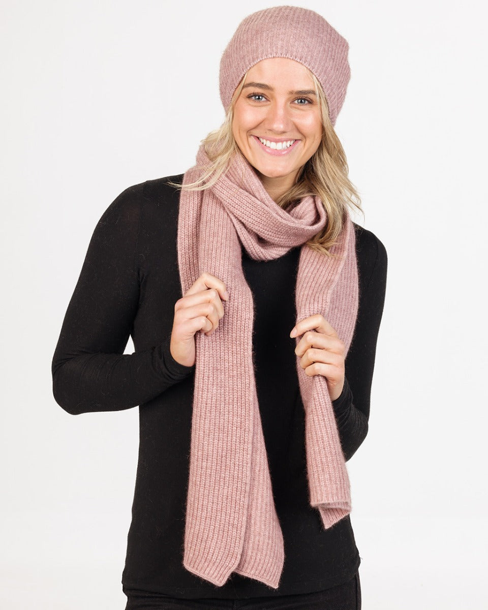 Possum Merino Ribbed Slouch Beanie