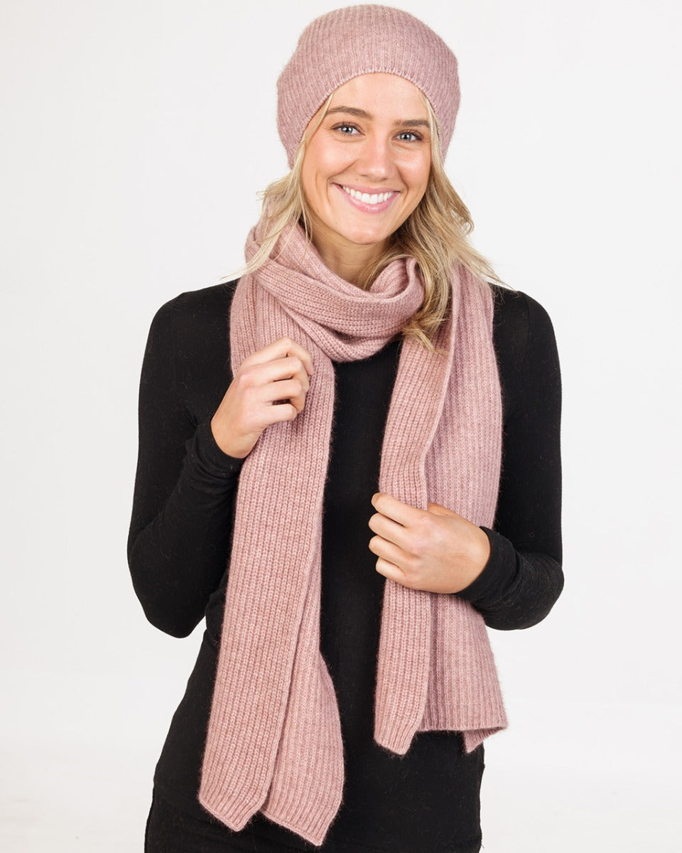 Possum Merino Ribbed Slouch Beanie