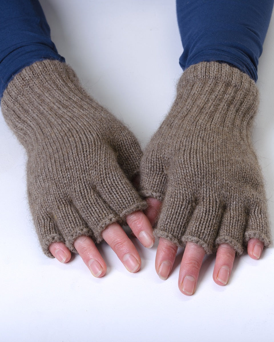 Possum Merino Classic Fingerless Gloves