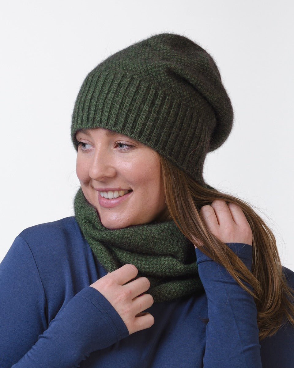 Possum Merino Moss Slouch Beanie