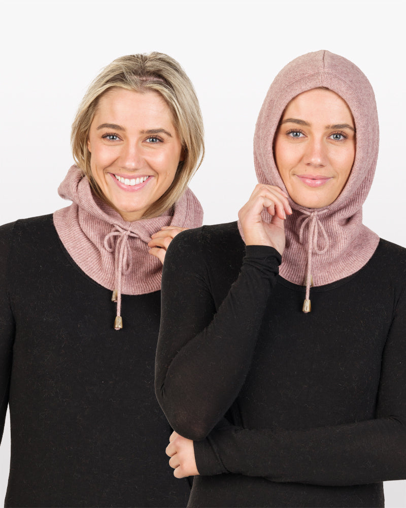Possum Merino Scarf with Hood