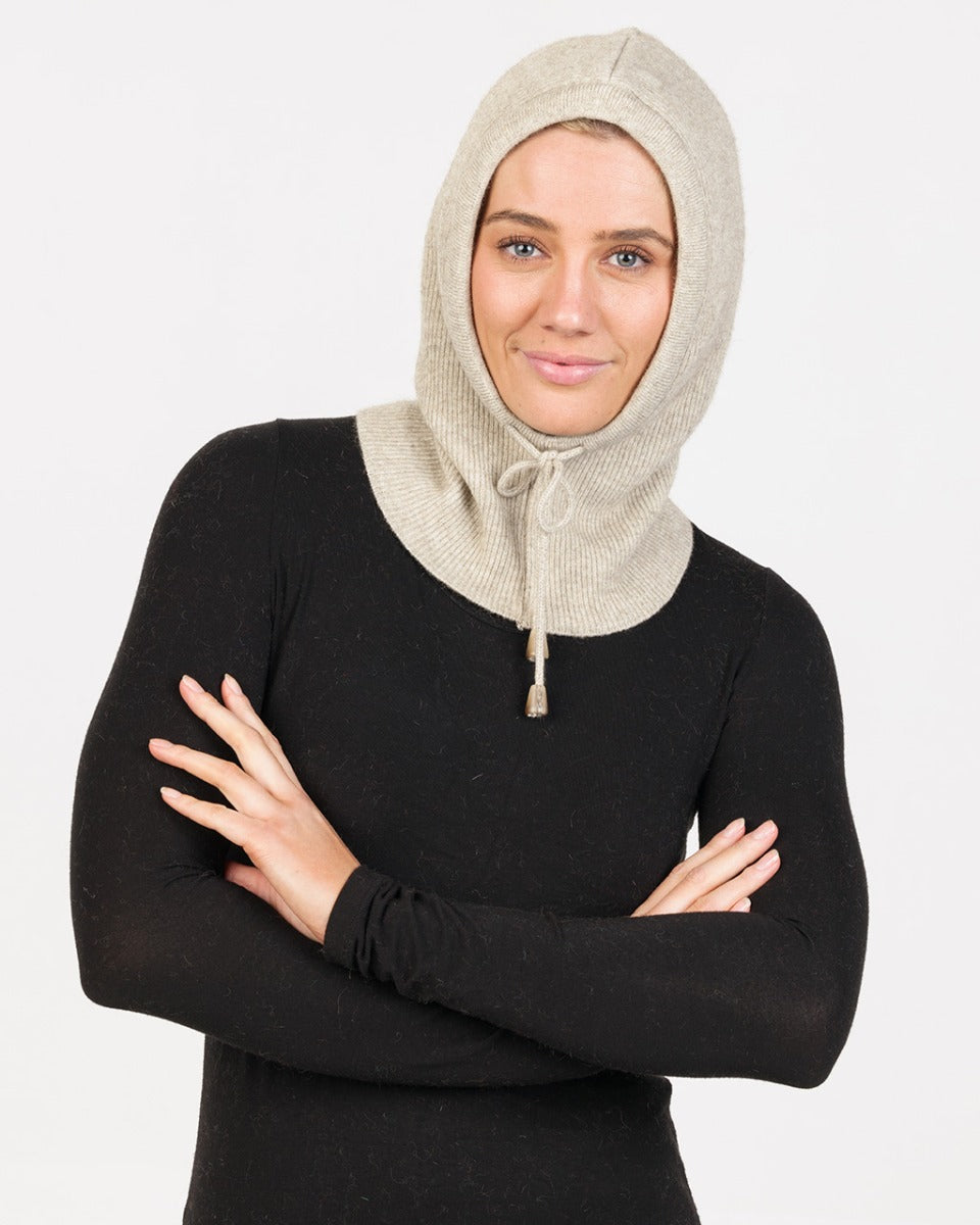 Possum Merino Scarf with Hood