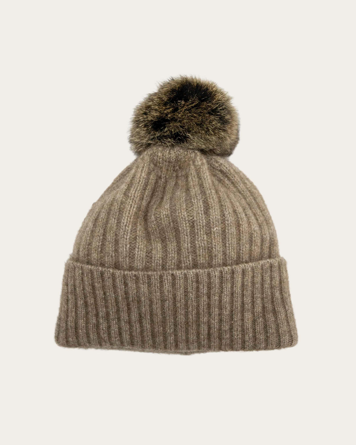 Possum Merino Fur Pom Pom Beanie