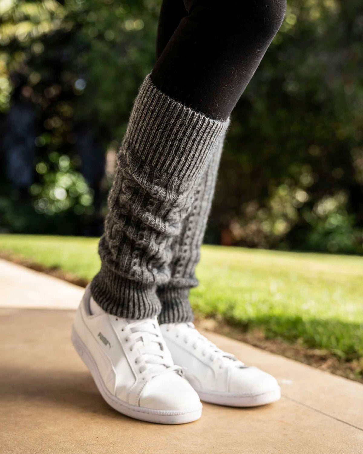 Possum Merino Cable Leg Warmers