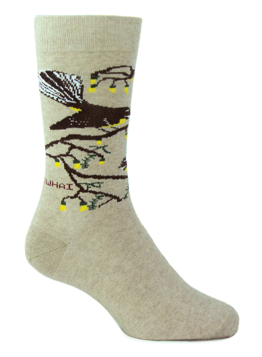 Possum Merino Bird Socks