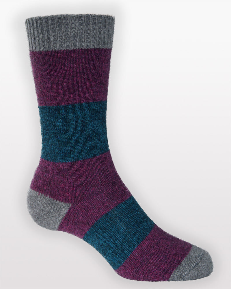 Possum Merino Hoop Socks