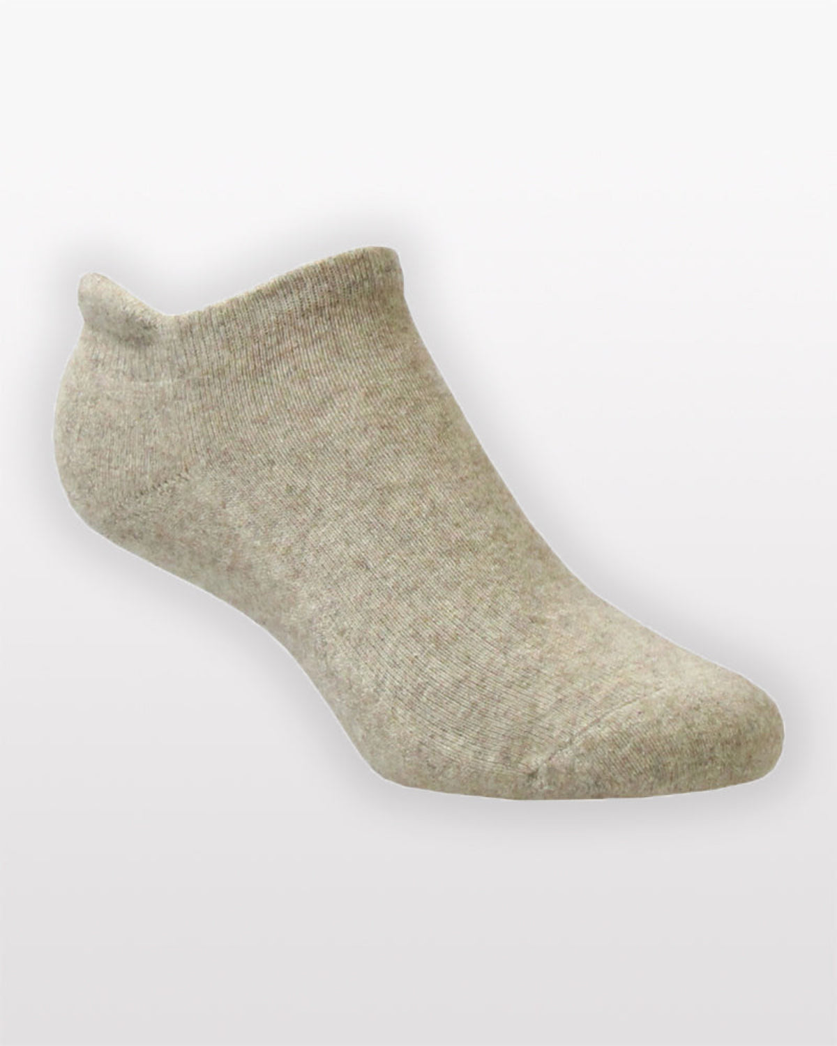 Possum merino Beige ankle sock on a white background