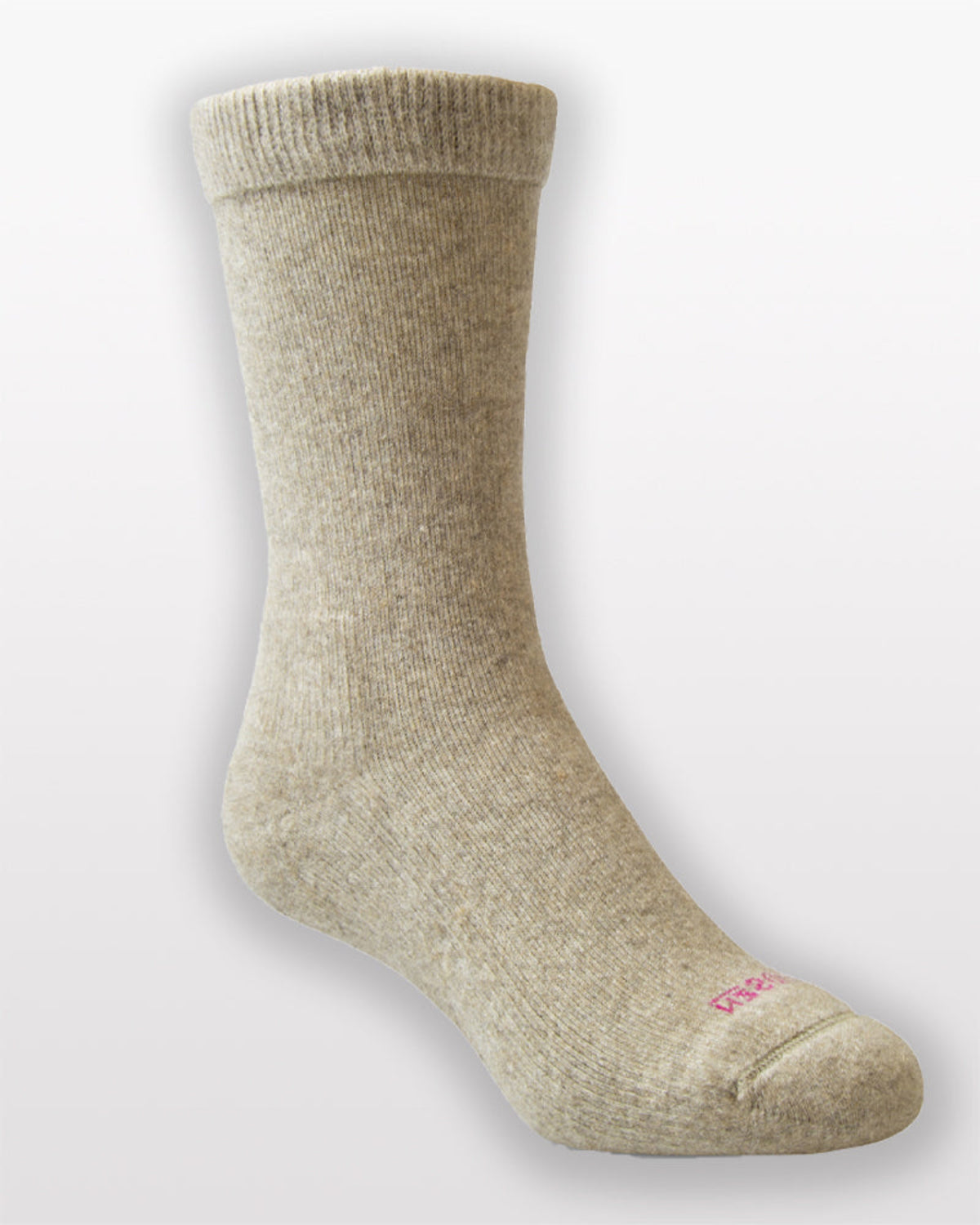 possum merino Beige sock on a light gray background