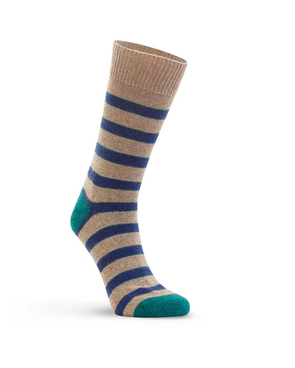 Possum Merino Striped Cushion Sole Socks