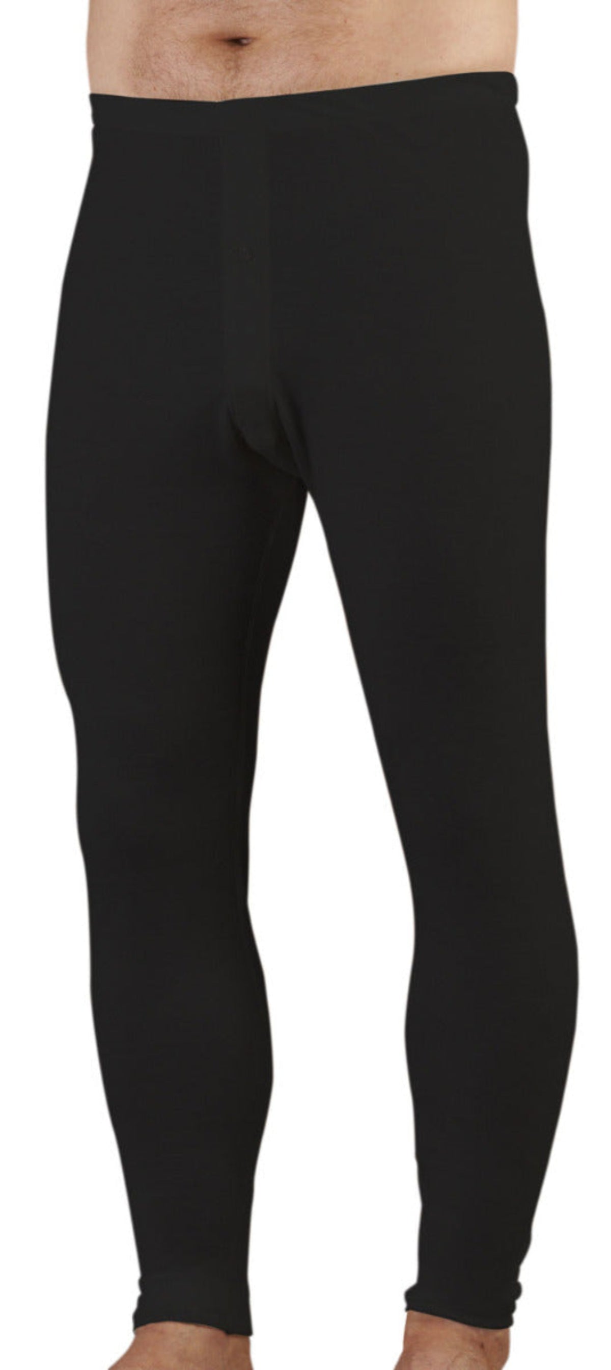 super fine merino Black leggings worn by a person on a white background