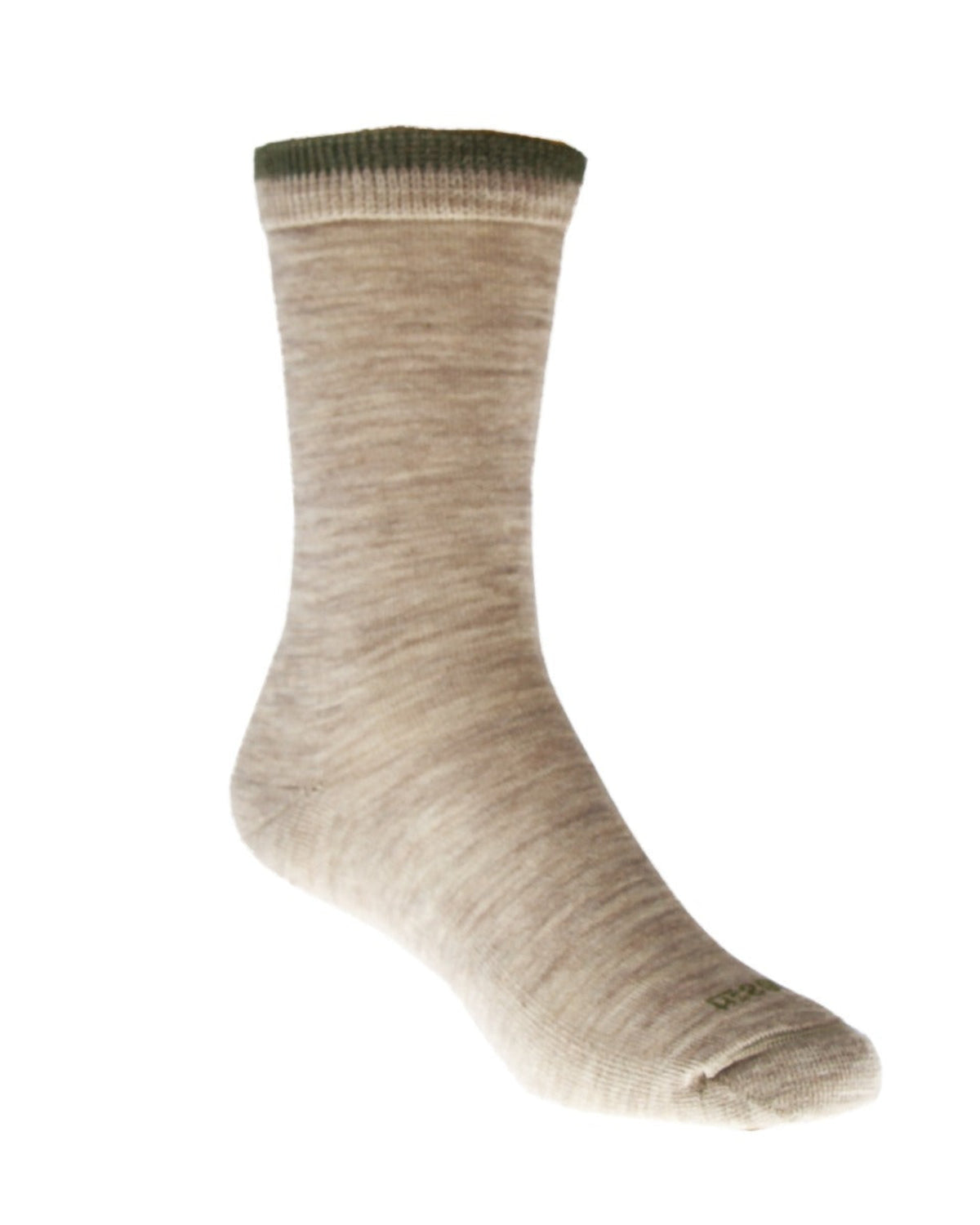 Beige merino cushioned  sock on a white background