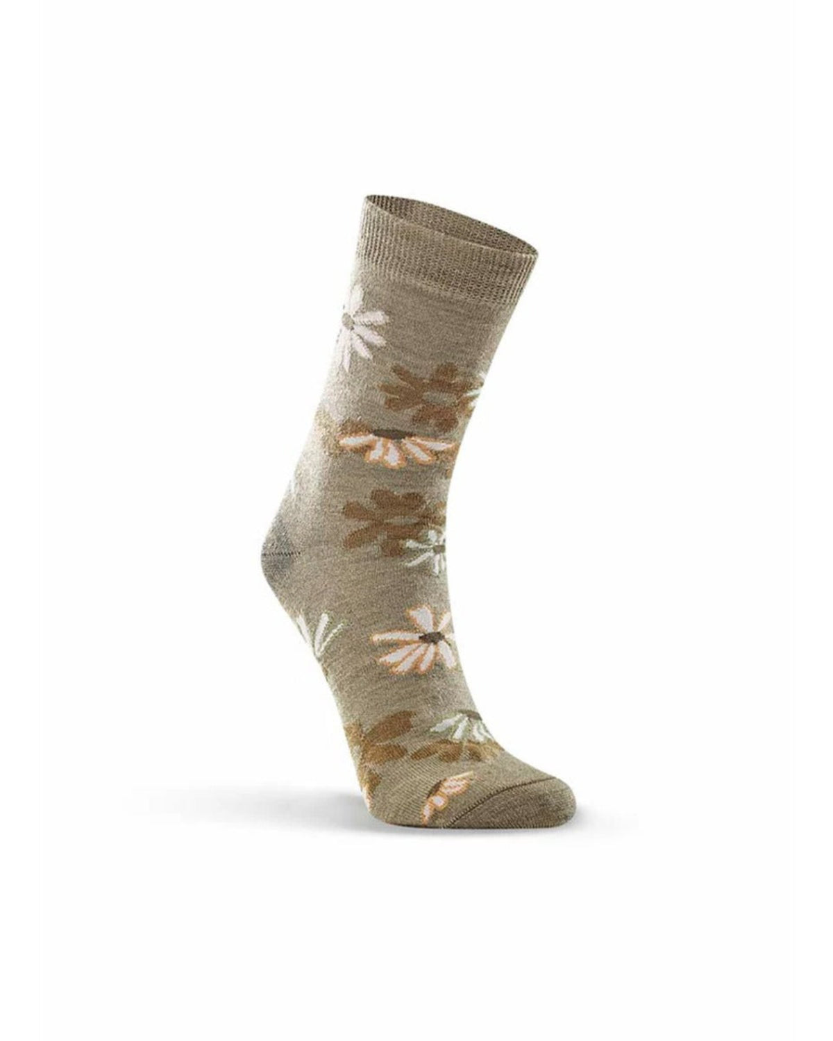 merino Floral-patterned sock on a white background