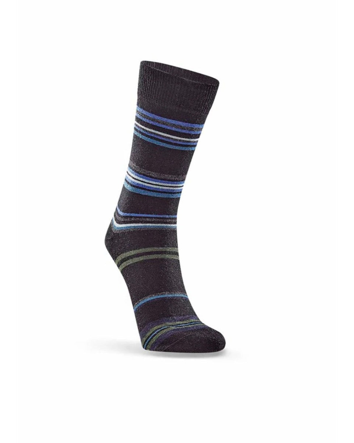 merino Striped sock on a white background