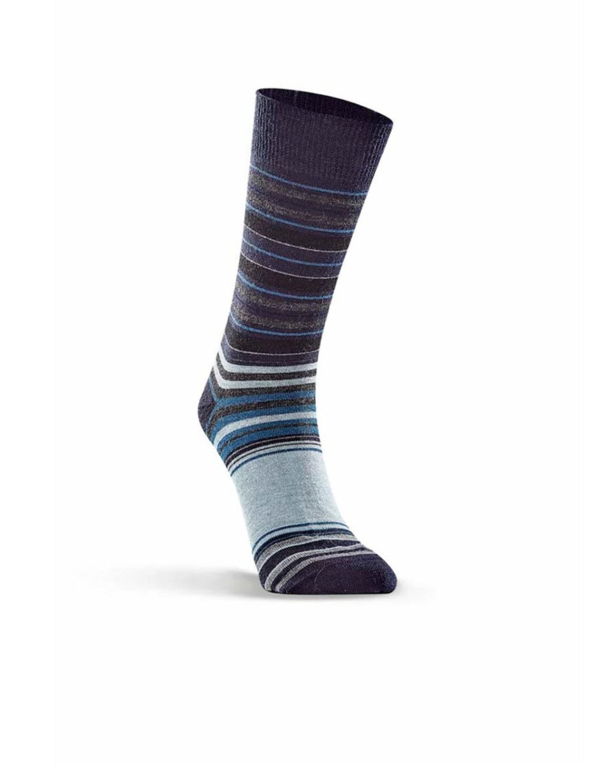 merino Striped sock on a white background
