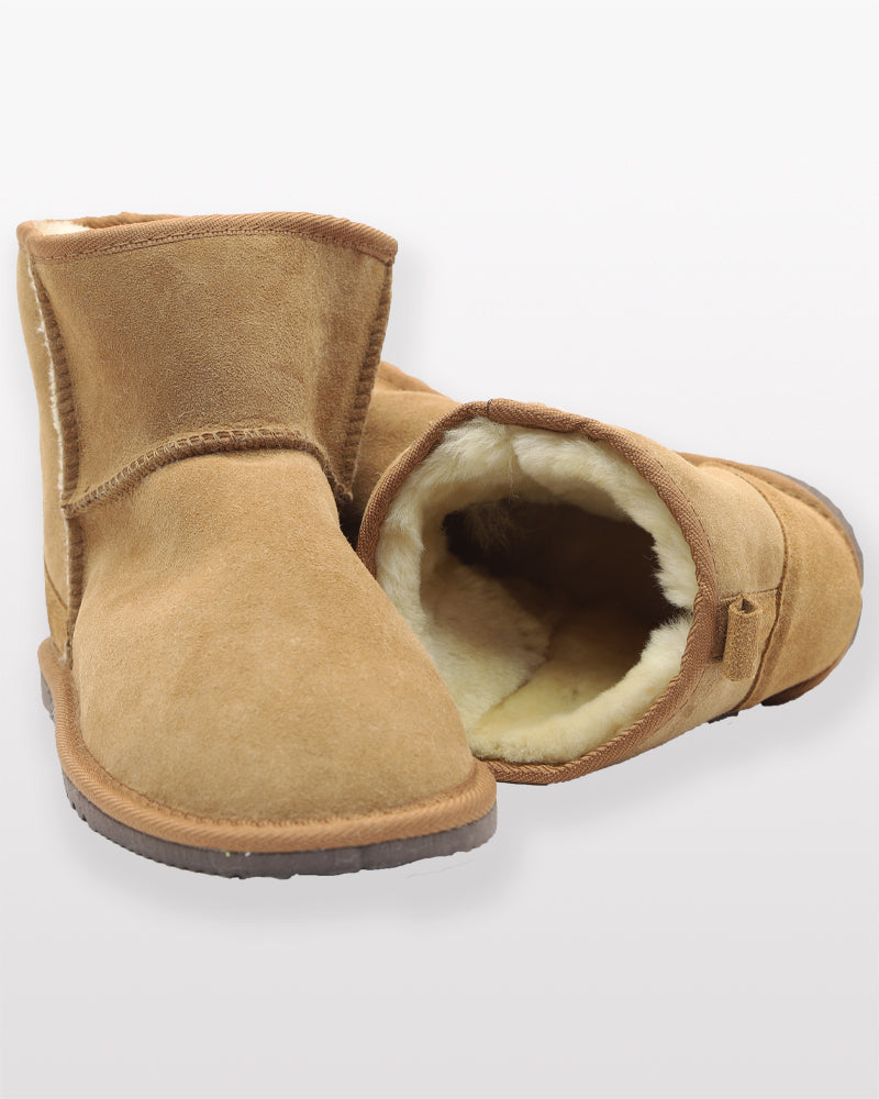 Sheepskin Oxford Ankle Boot