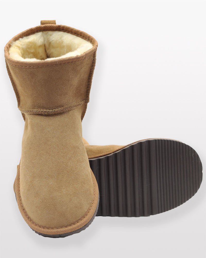 Sheepskin Oxford Ankle Boot