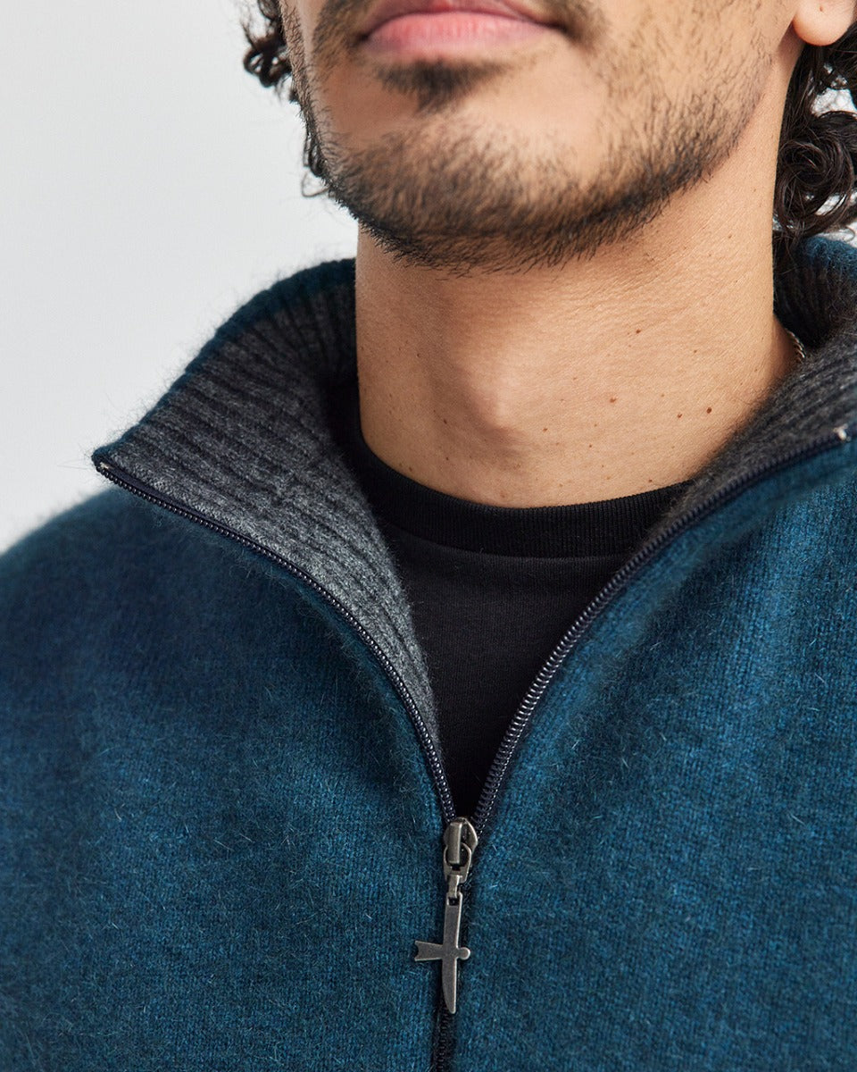 Possum Merino Estuary Half Zip Sweater