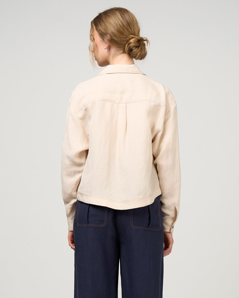 Madly Sweetly Aspect Linen Blend Jacket