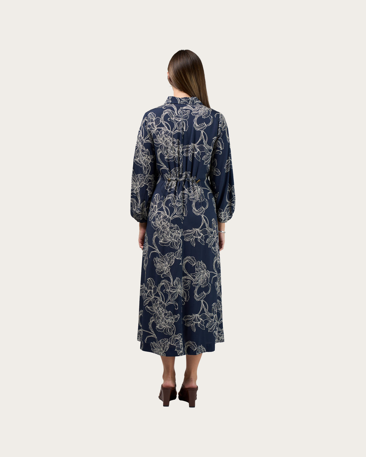 Madly Sweetly Blueprint Shirt Dress