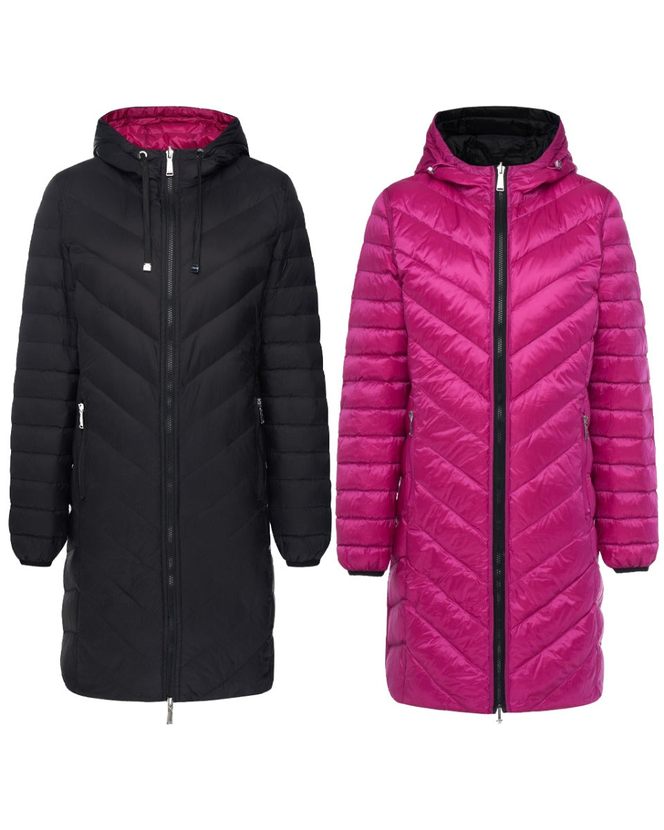 Moke 2 Colour Reversible Down Coat